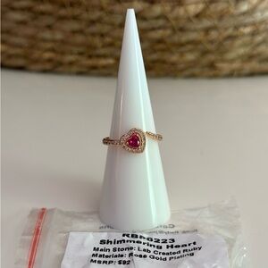 Bomb Party - Size 7 Heart Ring